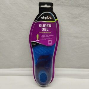 NEW AirPlus Super Gel Cushion Insoles, Women's Size 5-11 SEALED Need Cleaned